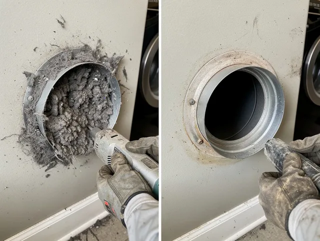 Professional clogged vent cleaning by French Valley Dryer Vent Cleaning in French Valley