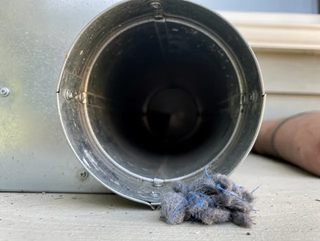 French Valley Dryer Vent Cleaning technician using specialized equipment to clear severe dryer vent blockage in French Valley