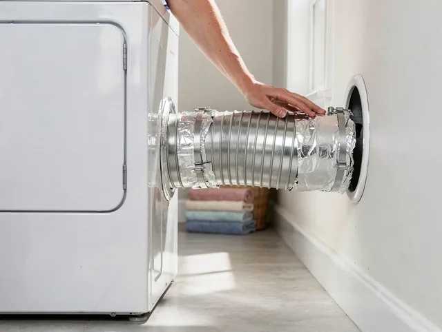 Professional dryer vent hose installation by French Valley Dryer Vent Cleaning in French Valley