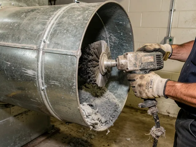 Industrial-grade dryer vent cleaning by French Valley Dryer Vent Cleaning in French Valley
